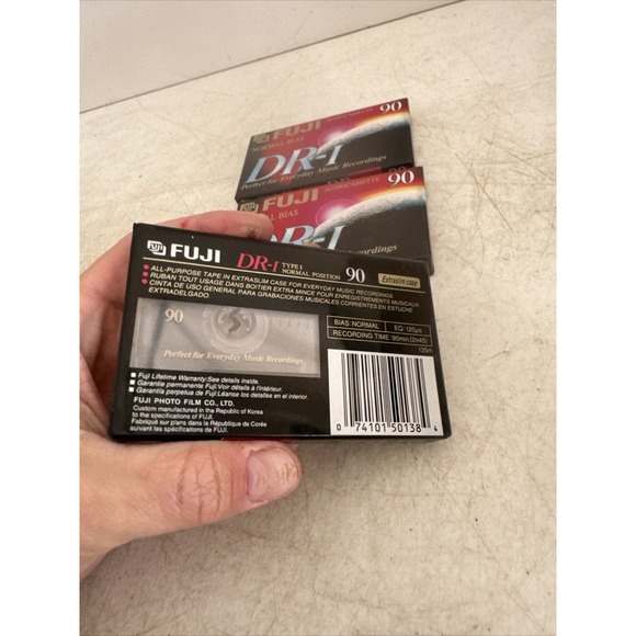 Fuji Audio Cassette DR-I Normal Bias 90 Minutes DR-1 Type 1 Lot Of 3 - Picture 7 of 7